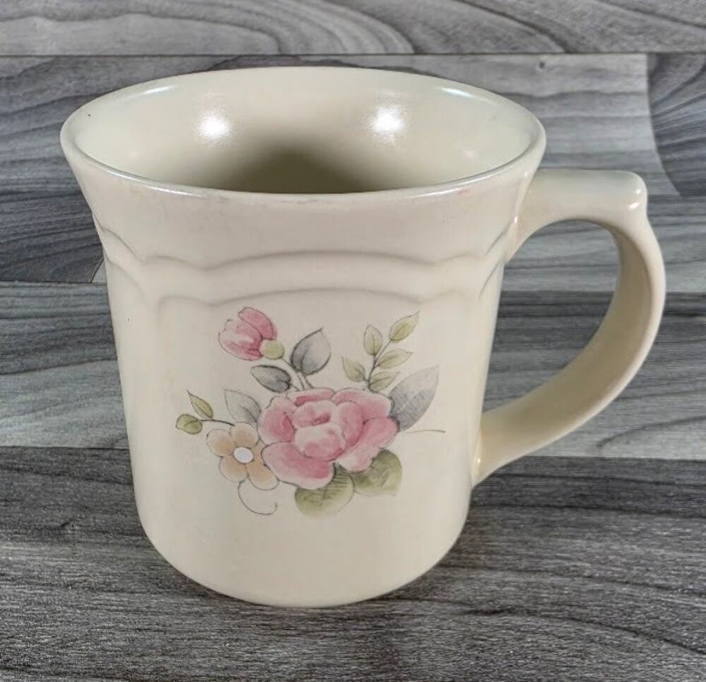 Vintage Pfaltzgraff Tea Rose Stoneware Coffee Mug 10 oz Made in USA MULT AVAIL